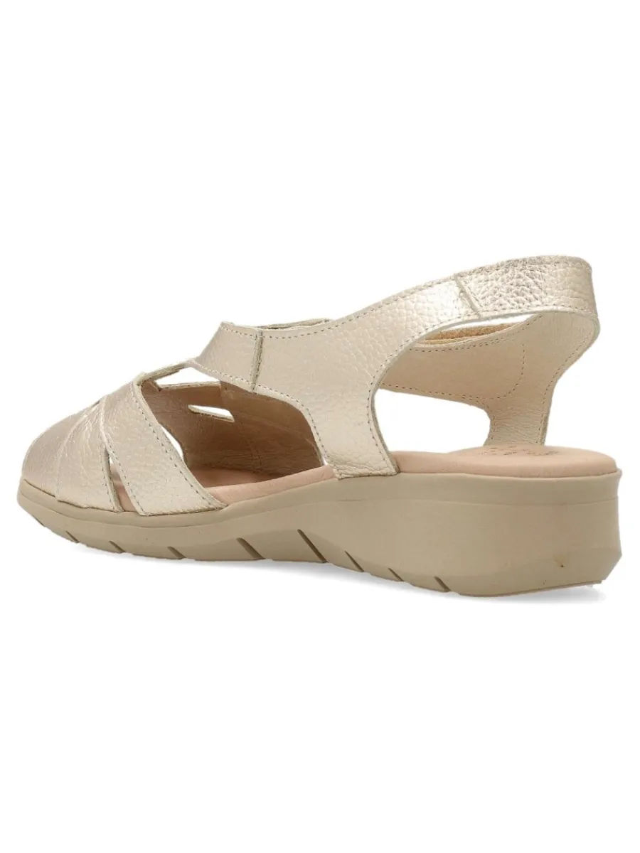 Discount DUENDY Sandalia metalizada piel confort mujer