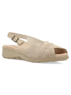 Fashion DUENDY Sandalia piel confort hebilla mujer