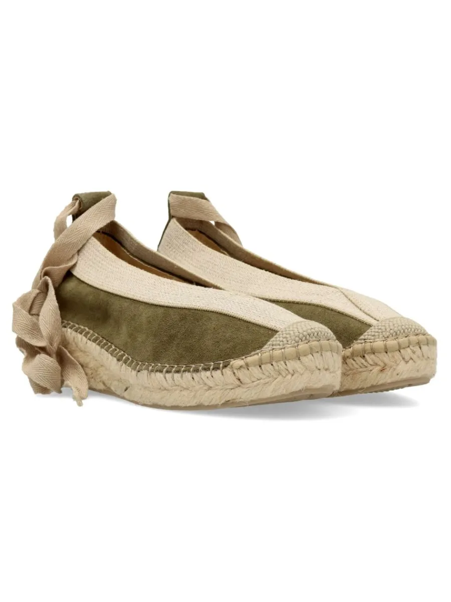 Clearance FABIOLAS Alpargata piel serraje confort mujer