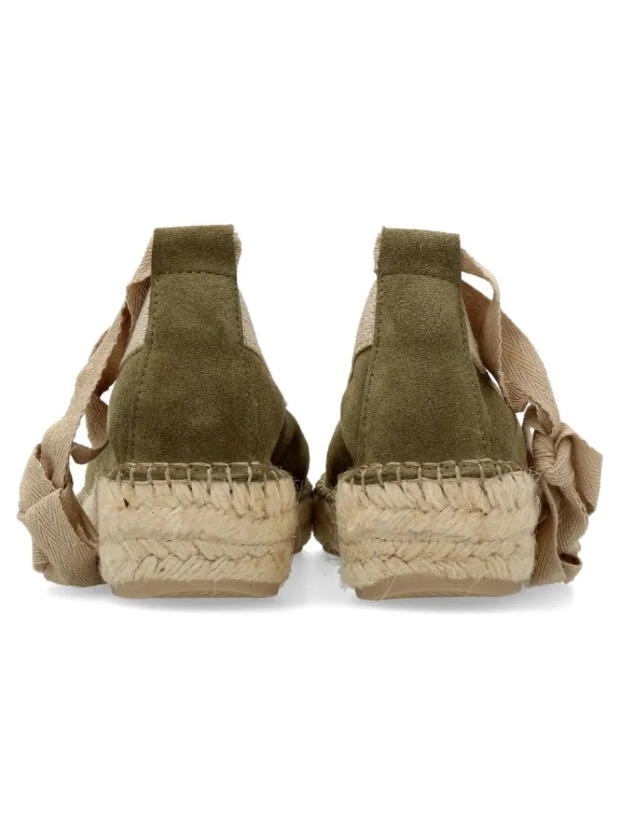 Clearance FABIOLAS Alpargata piel serraje confort mujer