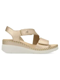 Online FLUCHOS Sandalia piel metalizada confort Leza