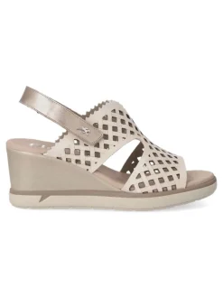 Clearance FLUCHOS Sandalia piel troquelada cuña