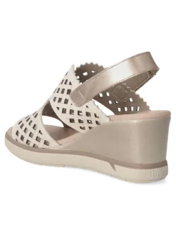 Clearance FLUCHOS Sandalia piel troquelada cuña