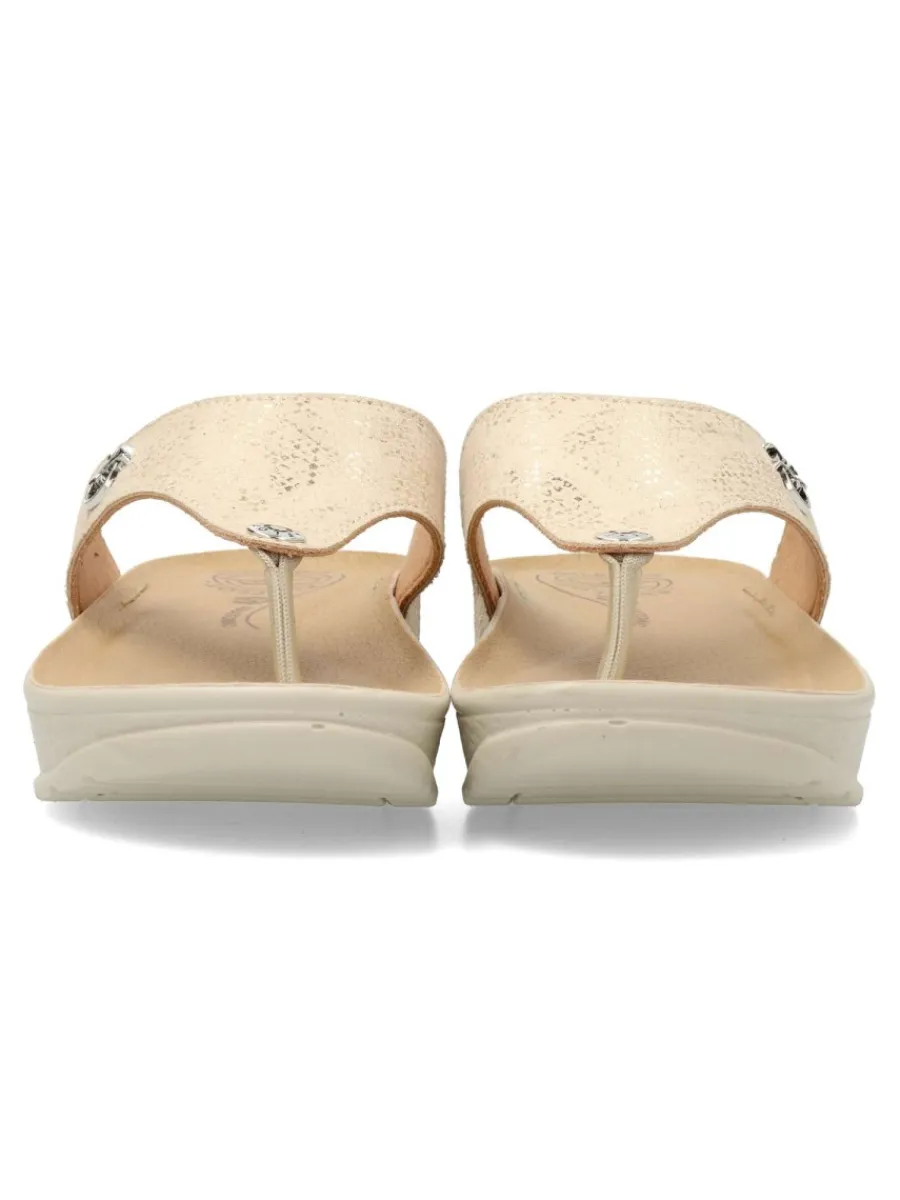 Best FLY FLOT Sandalia cómoda piel mujer