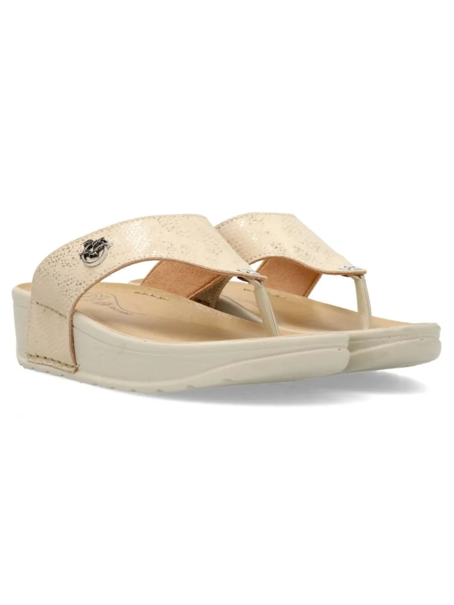 Best FLY FLOT Sandalia cómoda piel mujer