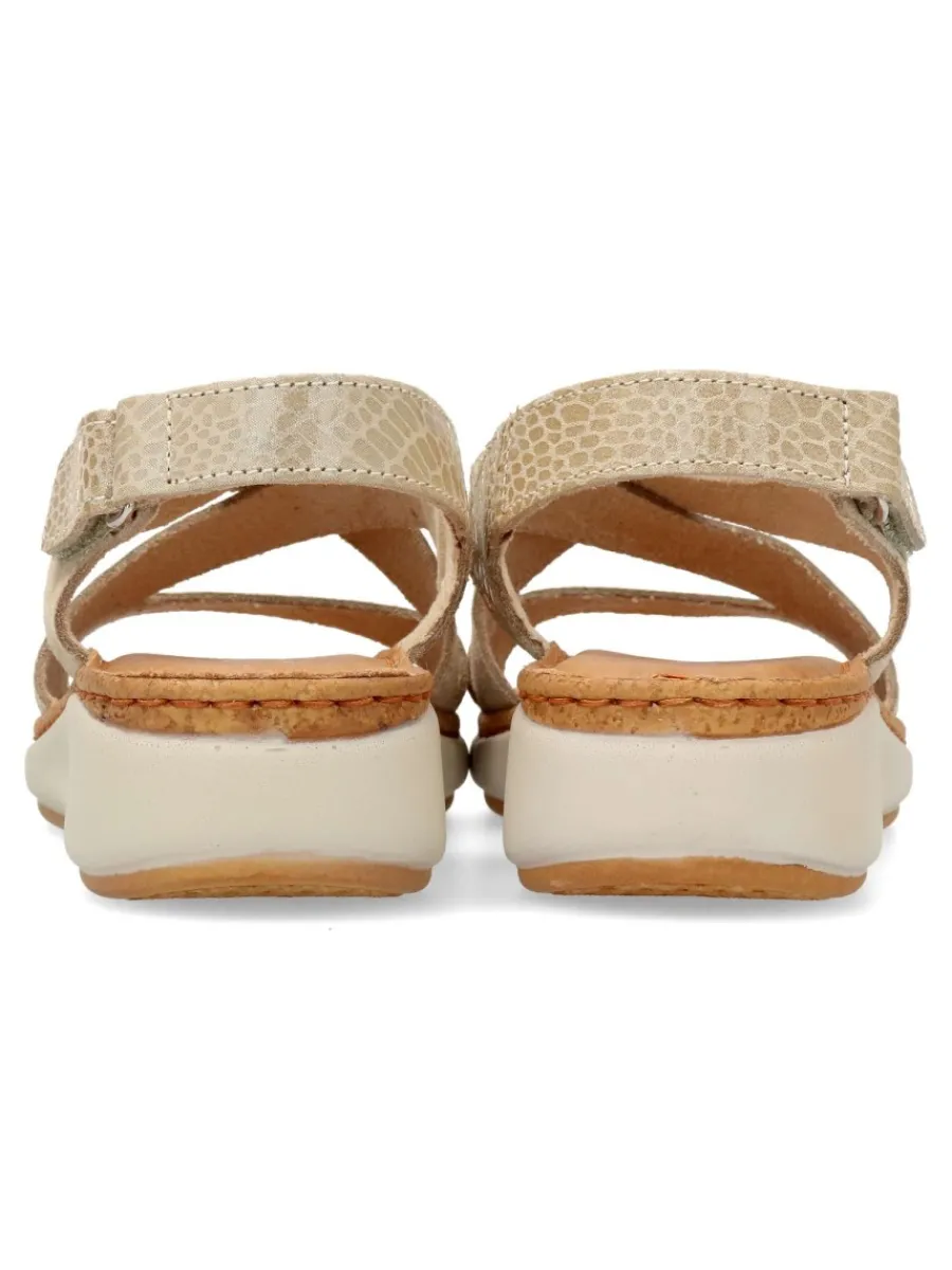 Best FLY FLOT Sandalia tiras piel confort mujer