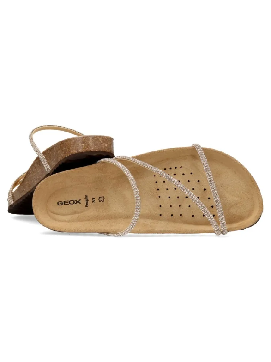 Fashion GEOX Sandalia tiras pedrería brillo Brionia