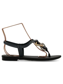 Fashion GRENDHA Sandalia plana adorno metalizado