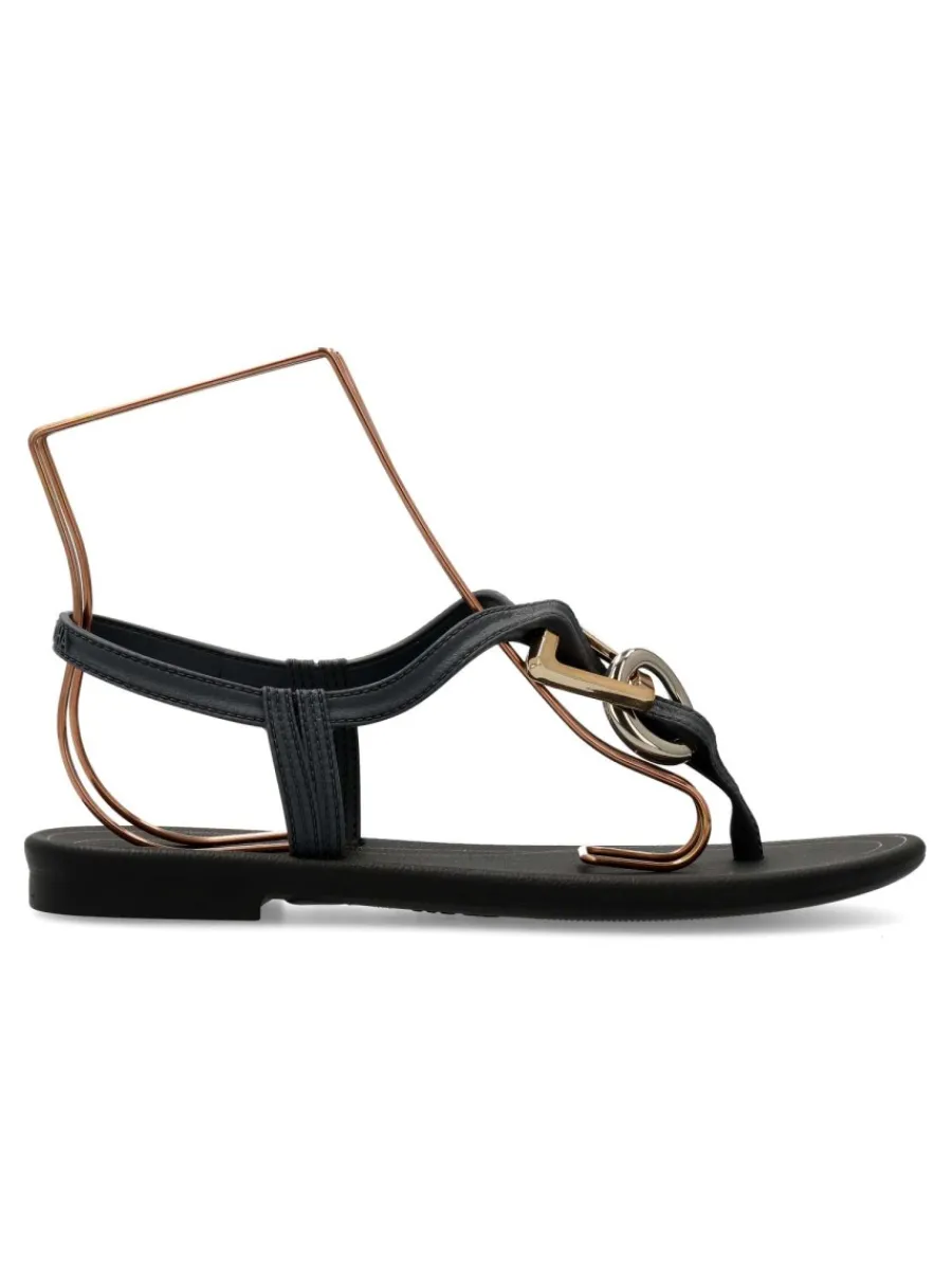 Fashion GRENDHA Sandalia plana adorno metalizado