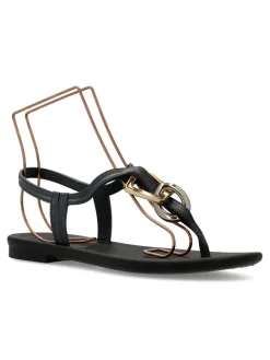 Fashion GRENDHA Sandalia plana adorno metalizado