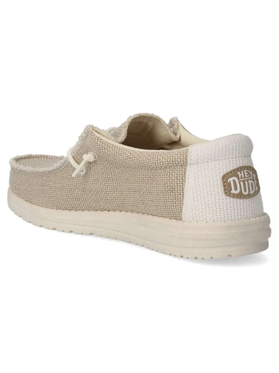 Online HEY DUDE Zapato lona wallabee cordón elástico