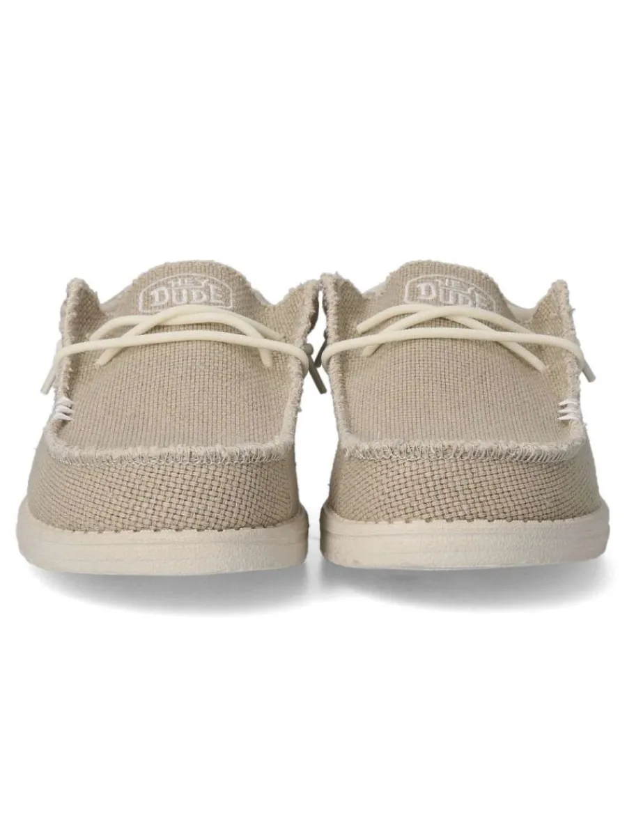 Online HEY DUDE Zapato lona wallabee cordón elástico