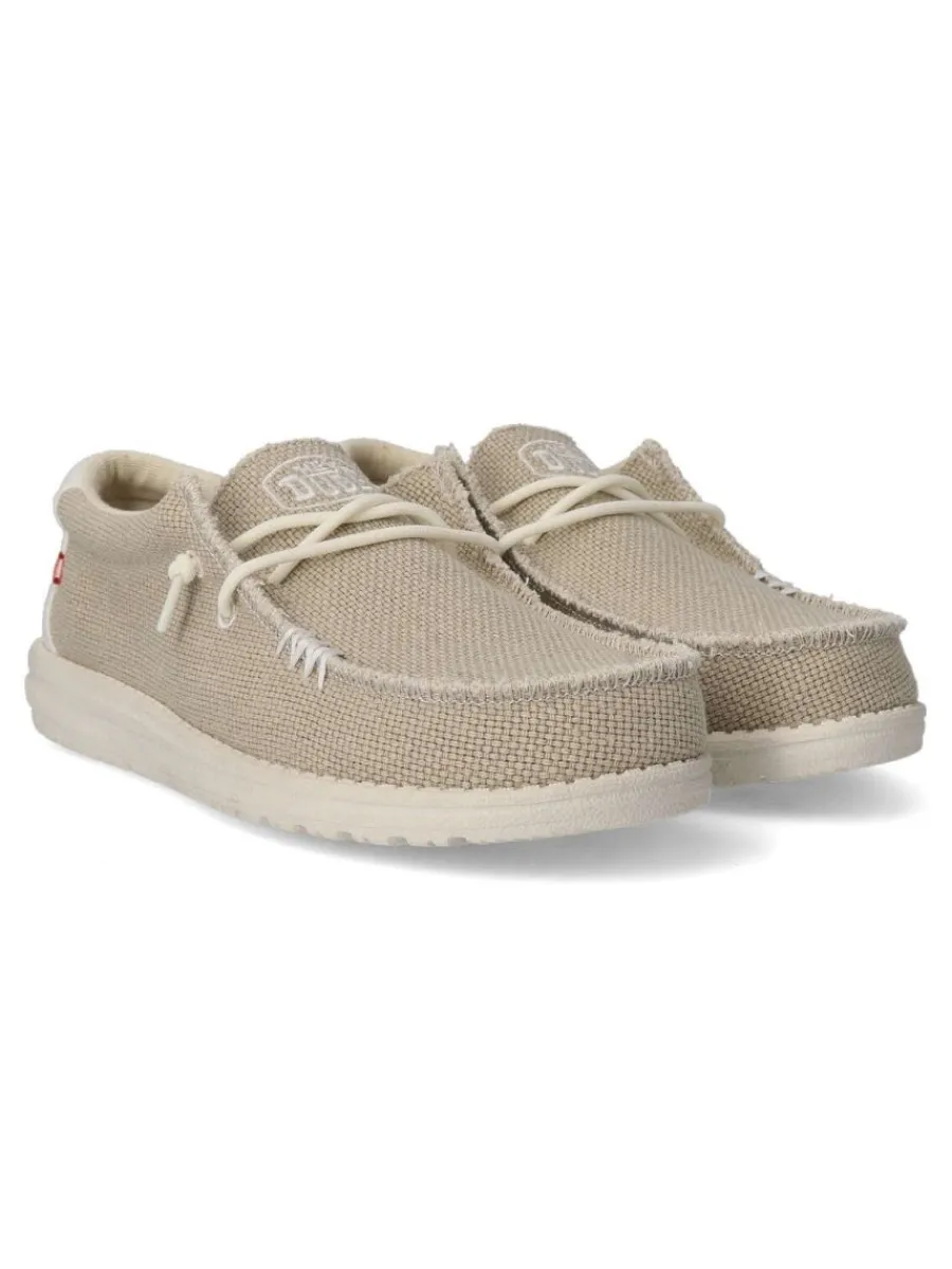 Online HEY DUDE Zapato lona wallabee cordón elástico