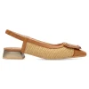 New HISPANITAS Zapato salón rafia y piel confort Dali