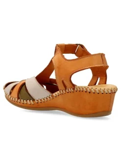 New 48+ HOURS Sandalia confort piel tiras mujer