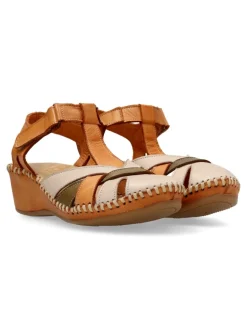 New 48+ HOURS Sandalia confort piel tiras mujer