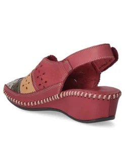 New 48+ HOURS Sandalia piel troquelada confort