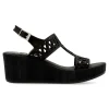 New 24 HRS Sandalia piel confort cuña mujer