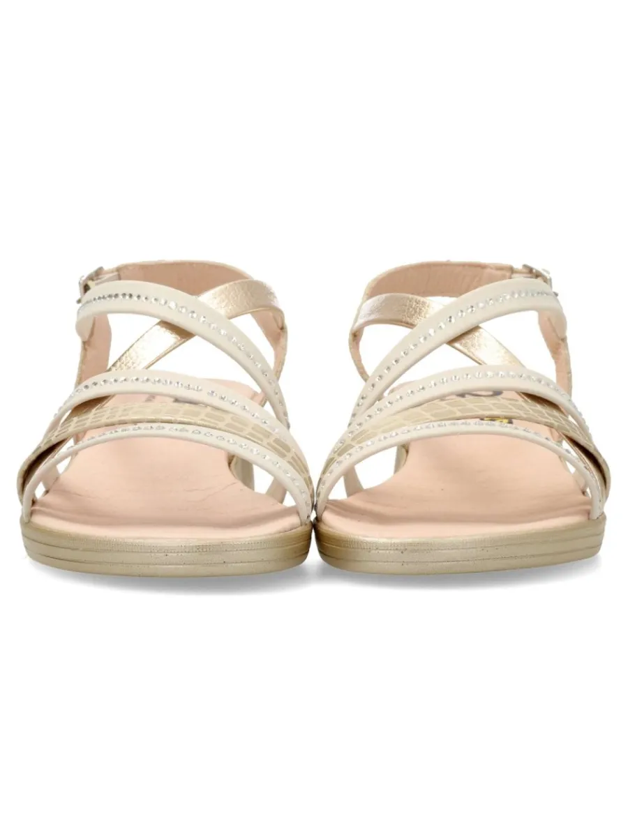 Hot 24 HRS Sandalia piel confort tiras mujer