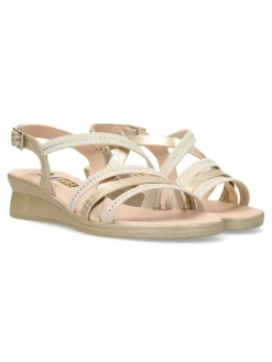 Hot 24 HRS Sandalia piel confort tiras mujer