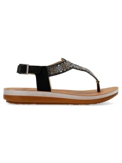 Clearance INBLU Sandalia esclava pedrería mujer