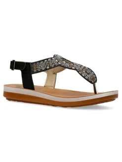 Clearance INBLU Sandalia esclava pedrería mujer