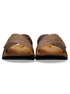 Fashion INBLU Sandalia pala cruzada ajustable hombre