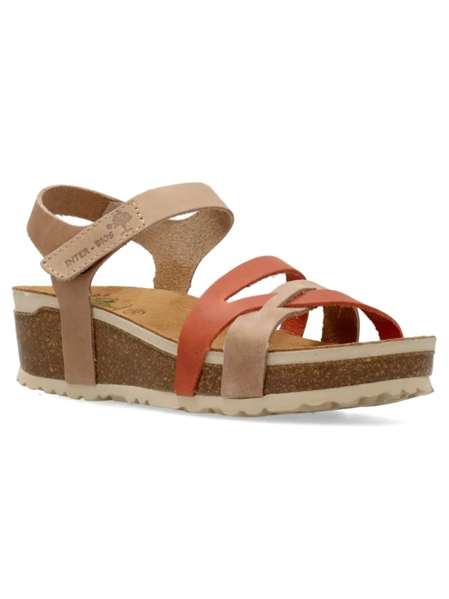 Clearance INTER-BIOS Sandalia bio piel confort cuña