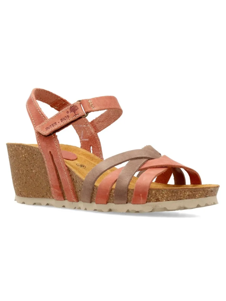 Fashion INTER-BIOS Sandalia pie biol cuña corcho