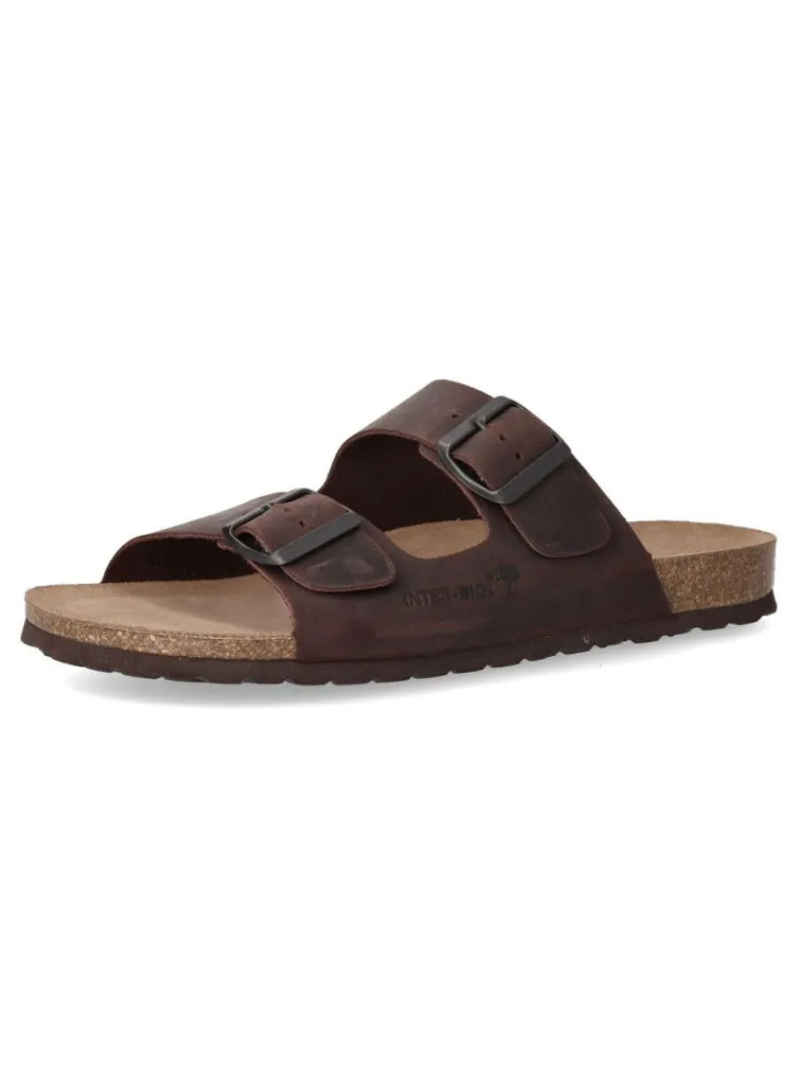 Outlet INTER-BIOS Sandalia piel cómoda hombre INT 9560 MOKA