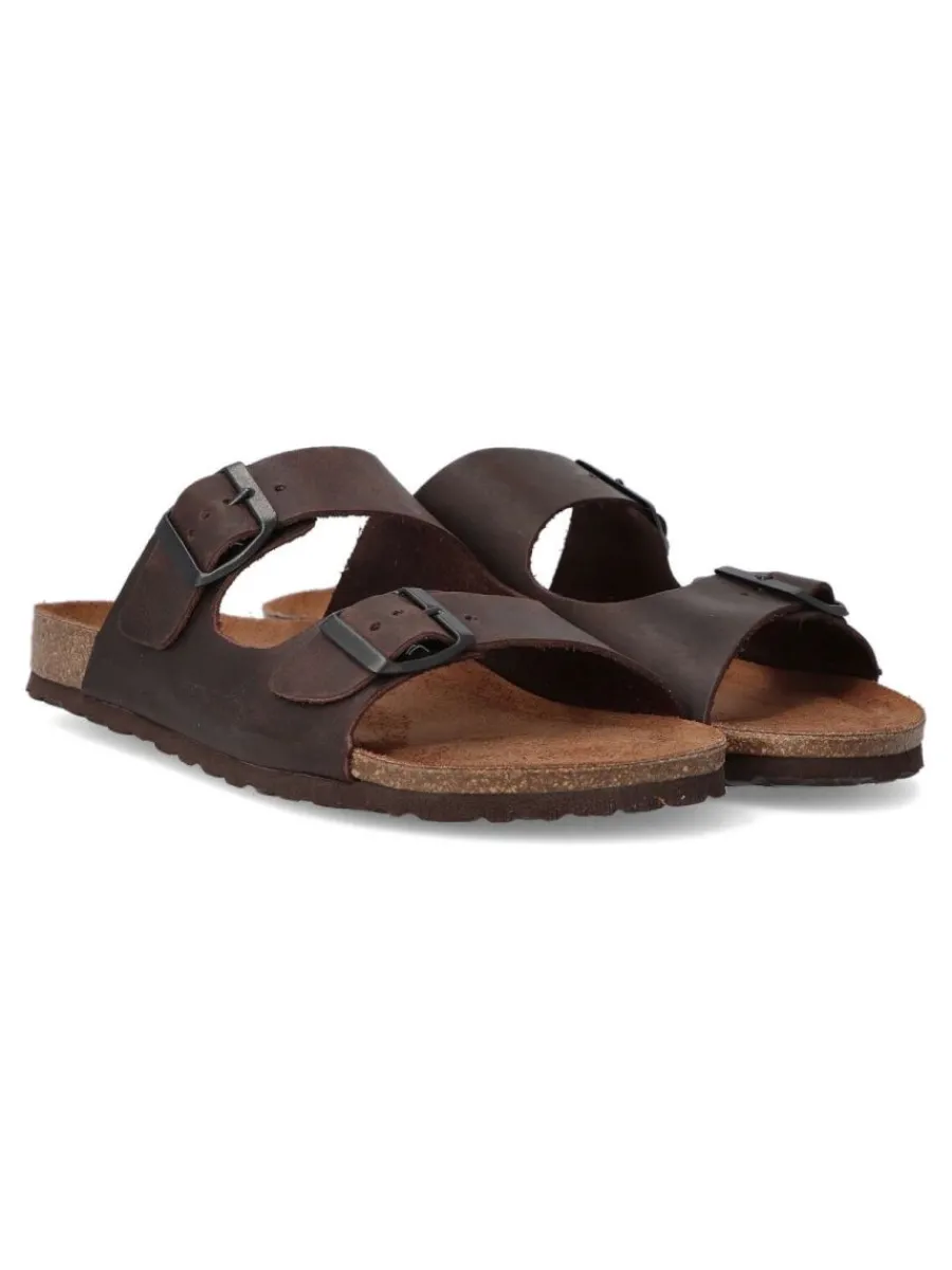 Outlet INTER-BIOS Sandalia piel cómoda hombre INT 9560 MOKA