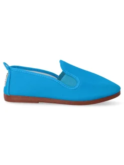 Online JAVER Zapatilla lona Kung-Fu elástico. JAV 55 TURQUESA