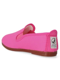 Fashion JAVER Zapatilla lona Kung-Fu elástico. JAV 55 FUXIA