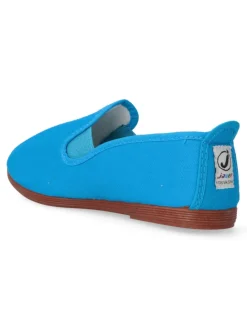 Online JAVER Zapatilla lona Kung-Fu elástico. JAV 55 TURQUESA