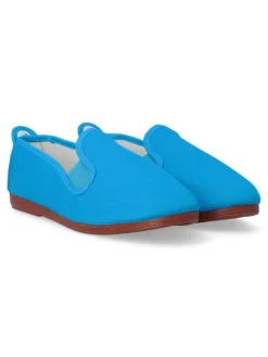 Online JAVER Zapatilla lona Kung-Fu elástico. JAV 55 TURQUESA