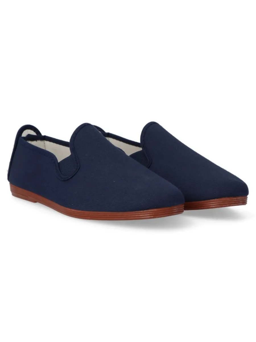 Online JAVER Zapatilla lona Kung-Fu elástico. JAV 55 MARINO