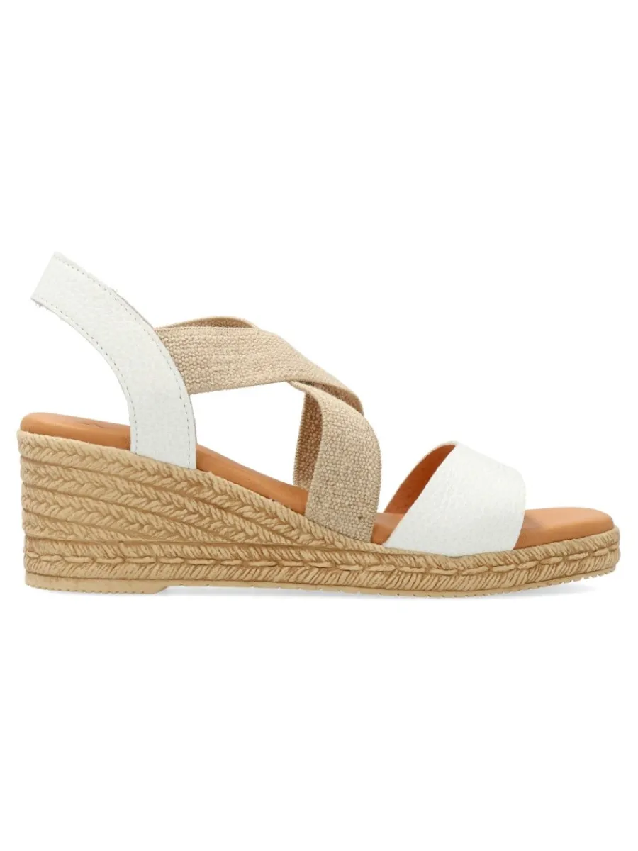 Outlet KAOLA Sandalia cuña efecto esparto confort mujer