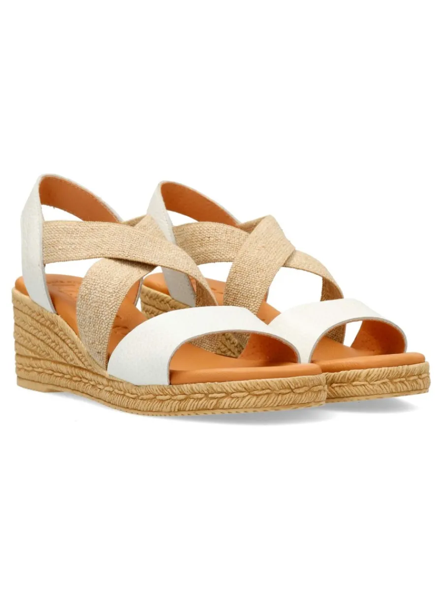 Outlet KAOLA Sandalia cuña efecto esparto confort mujer