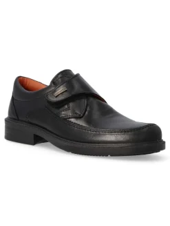 Sale LUISETTI Zapato de vestir velcro hombre LUI 0108 NEGRO