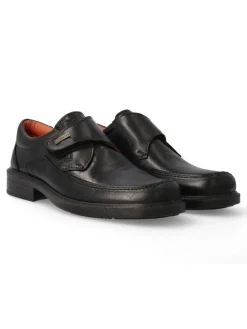 Sale LUISETTI Zapato de vestir velcro hombre LUI 0108 NEGRO
