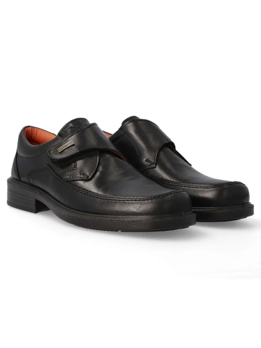 Sale LUISETTI Zapato de vestir velcro hombre LUI 0108 NEGRO