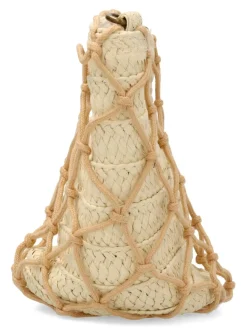 Best MAC & NOA Bolso bandolera rafia beige mujer