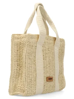 Discount MAC & NOA Bolso de mano y bandolera rafia beige