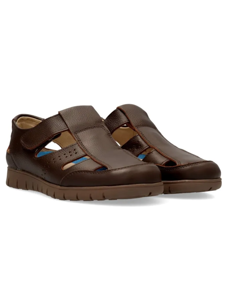 Hot MAC Sandalia cerrada piel confort hombre