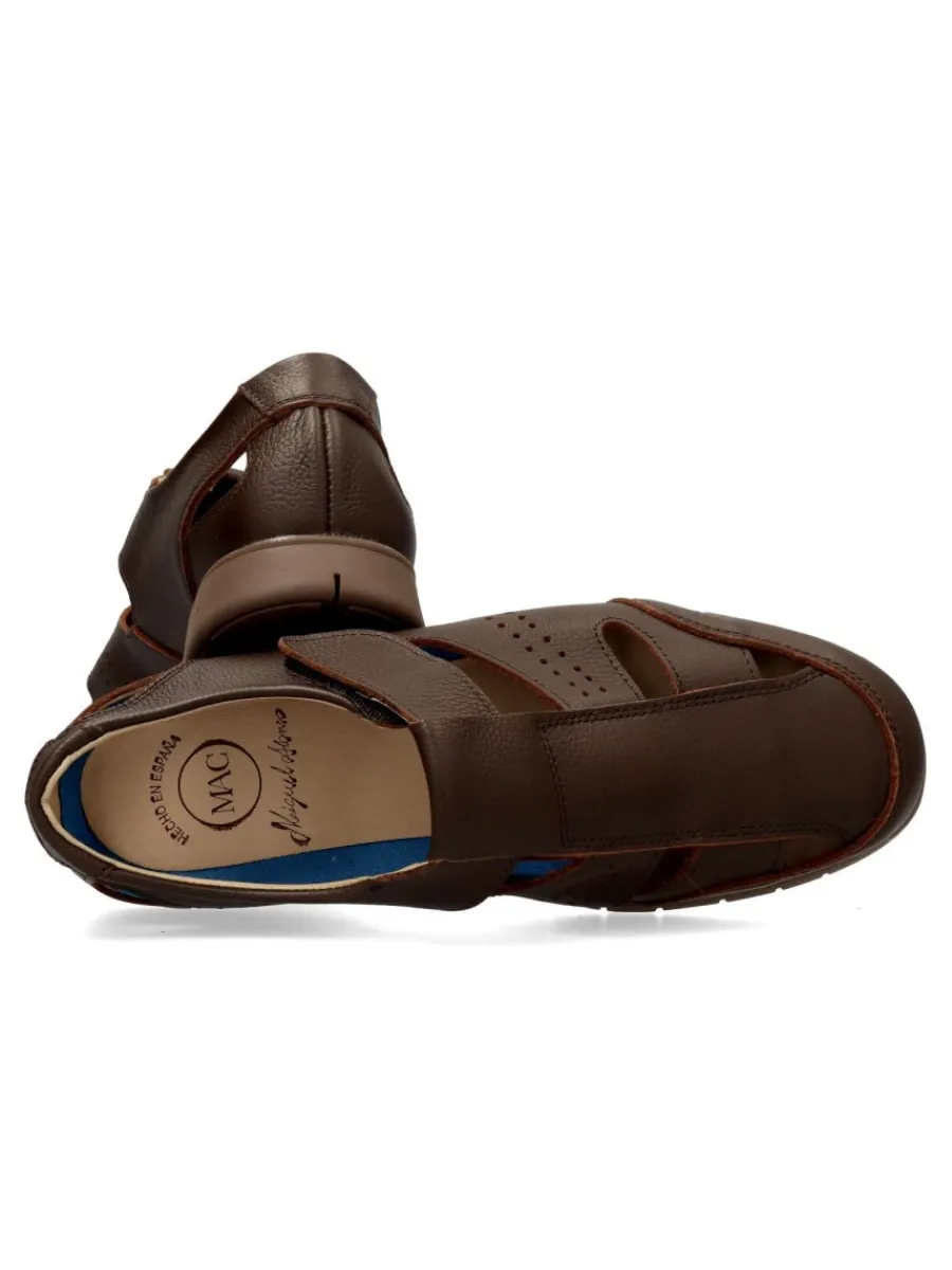Hot MAC Sandalia cerrada piel confort hombre