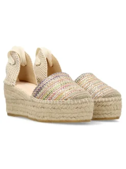 Fashion MACARENA Alapargata rafia multicolor mujer