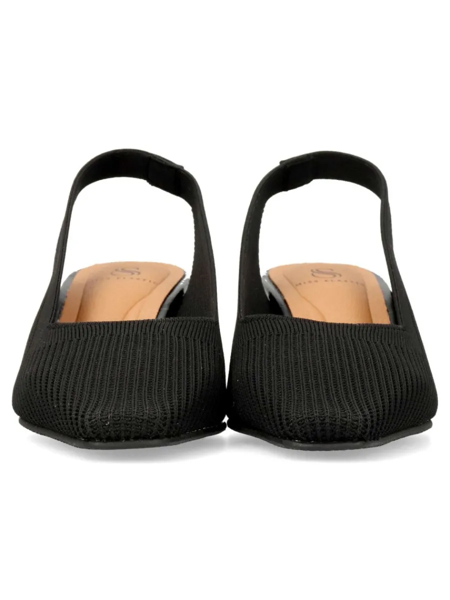Outlet MISS ELASTIC Zapato salón textil elástico confor