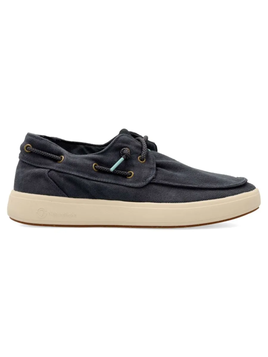 Fashion NATURAL WORLD Náutico lona casual marino hombre