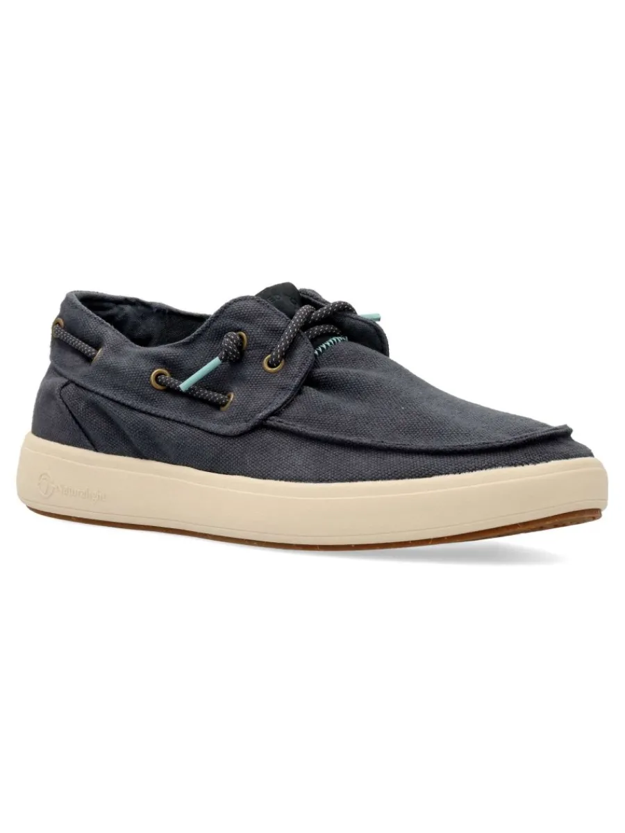 Fashion NATURAL WORLD Náutico lona casual marino hombre
