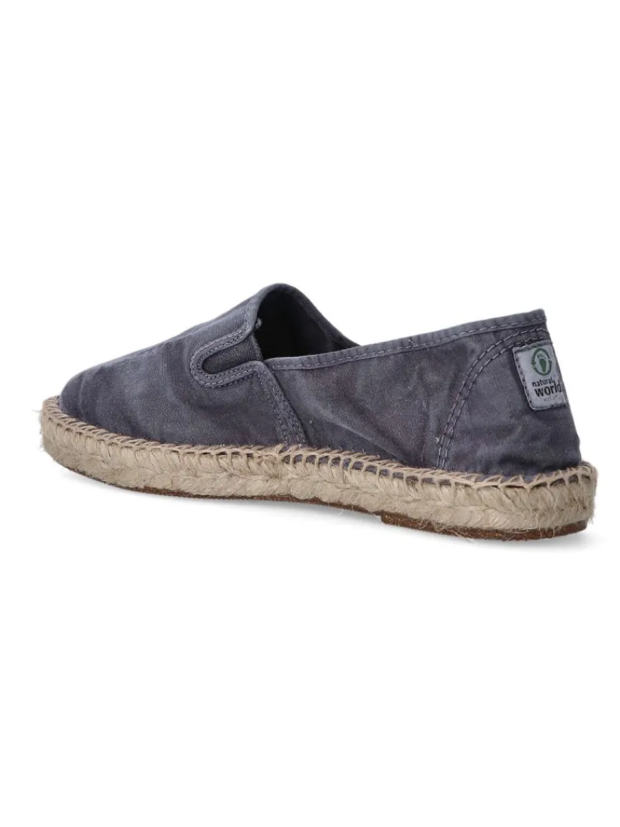 Hot NATURAL WORLD Zapatilla alpargata hombre WOR 325E MARINO